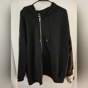 Old Navy Black Zip Up Hoodie - Size 3XL